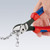 KNIPEX 24378 73 72 180 TwinForce® High Performance Diagonal Cutter, 180mm