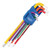 Draper Expert 66134 Metric Extra Long Hex. and Ball End Key Set, Colour Coded (9 Piece)