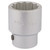 Elora 53061 Bi-Hexagon Socket, 1" Sq. Dr., 1.5/8"