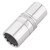 Draper Expert 22424 Metric Deep Socket, 1/2" Sq. Dr.,Polished Chrome, 25mm
