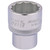 Elora 24476 Bi-Hexagon Socket, 1/2" Sq. Dr., 1"