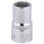 Elora 24591 Bi-Hexagon Socket, 1/2" Sq. Dr., 14mm