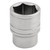Draper Expert 16543 6 Point Metric Socket, 3/8" Sq. Dr., 17mm