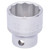 Elora 25961 Bi-Hexagon Socket, 3/8" Sq. Dr., 20mm