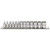 Draper Expert 16487 HI-TORQ® Metric Socket Set on a Metal Rail, 1/4" Sq. Dr. (13 Piece)
