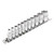 Draper Expert 16488 Imperial Socket Set on a Metal Rail, 1/4" Sq. Dr. (11 Piece)