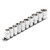 Draper 16400 Socket Set on Metal Rail, 3/8" Sq. Dr. (10 Piece)