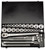 Elora 00335 Metric and Imperial Socket Set, 3/4" Sq. Dr. (31 Piece)