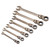 Draper 15087 Flexible Head Ratcheting Metric Combination Spanner Set (7 Piece)