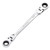 Draper 27745 HI-TORQ® Metric Flexible Head Double Ring Ratchet Spanner, 10 x 11mm
