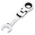 Draper 27968 HI-TORQ® Metric Stubby Flexible Head Ratchet Combination Spanner, 12mm