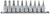 Draper Expert 16309 TX-STAR® Socket Bit Set, 3/8" Sq. Dr., 48mm (10 Piece)