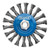Draper 08058 Steel Twist-Knot Flat Wire Wheel Brush, 115mm, M14