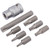 Draper Expert 83562 TX-STAR® Bit Set, 1/2" Sq. Dr. (8 Piece)