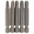 Draper 64290 Cross Slot Insert Bit, 1/4" Hex, 50mm Long, No.3 (Pack of 5)