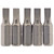 Draper 64008 Plain Slot Insert Bit, 4.5 mm, 1/4" Hex, 25mm Long (Pack of 5)