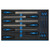 Draper 63513 Hand File Set in 3/4 Drawer EVA Insert Tray (13 Piece)