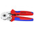 KNIPEX 26144 97 55 14 SB Self-Adjusting Crimping Pliers, 2 x 6 mm², 180mm