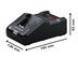 Bosch 1600A02T5H GAL 18V-160 Professional Fast Charger 240V - BSH600A02T5H - image 2