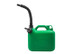 Faithfull Plastic Fuel Can Green 5 litre