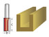 Faithfull Router Bit TCT Two Flute 10.0 x 19mm 1/2in Shank