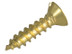 ForgeFix FPCSK124BR Wood Screw Slotted CSK Brass 1/2in x 4 ForgePack 60