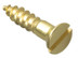 ForgeFix FPCSK348BR Wood Screw Slotted CSK Brass 3/4in x 8 ForgePack 20