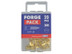 ForgeFix FPCSK348BR Wood Screw Slotted CSK Brass 3/4in x 8 ForgePack 20
