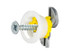 Gripit GP154 Yellow Plasterboard Fixings 15mm (Pack 4)