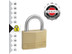 Master Lock 150EURT Solid Brass 50mm Padlock 5-Pin - Keyed Alike x 2