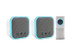 Uni-Com Portable & Plug In Door Chime Set White UNC68440