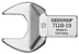 Gedore 7690960 7118-27 Rectangular open end fitting SE 14x18 27 mm