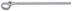 Gedore 6035620 2 A 95 Single ended ring spanner, cranked, 12-point, 95 mm – view 1