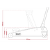 Sealey 3000CXDCOMBO1 Trolley Jack 3 Tonne & Axle Stands (Pair) 3 Tonne per Stand Combo