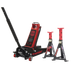 Sealey 3040ARCOMBO Premier Trolley Jack 3 Tonne & Axle Stands (Pair) 3 Tonne per Stand Combo