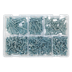 Sealey AB062STCS Zinc Plated Self-Tapping Countersunk Pozi Screw Assortment 510pc - DIN 7982