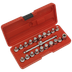 Sealey AK6586 Oil Drain Plug Key Set 3/8"Sq Drive 21pc