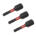 Sealey AK8211 Premier Hex Impact Power Tool Bits 3 x 25mm 3pc
