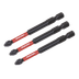 Sealey AK8258 Premier Pozi Impact Power Tool Bits #2 x 75mm 3pc
