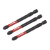Sealey AK8259 Premier Pozi Impact Power Tool Bits #3 x 75mm 3pc