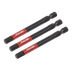 Sealey AK8264 Premier Hex Impact Power Tool Bits 6 x 75mm 3pc
