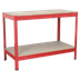Sealey AP1210 Steel Workbench with Wooden Top 1.2m