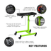 Sealey AP201 Adjustable-Height Mobile Workstation with Removable Top Tray