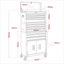 Sealey AP2200BBSTACK American Pro Topchest, Mid-Box Tool Chest & Rollcab Stack 9 Drawer - Red