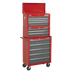 Sealey AP2201BB American Pro Topchest 6 Drawer - Red/Grey