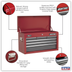 Sealey AP2201BB American Pro Topchest 6 Drawer - Red/Grey