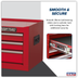 Sealey AP223 American Pro Mid-Box Tool Chest 3 Drawer - Red