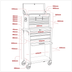 Sealey AP22513BB American Pro Topchest & Rollcab Combination 13 Drawer - Red/Grey