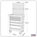 Premier AP2406 Rollcab 6 Drawer