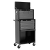 Sealey AP2513B American Pro Topchest & Rollcab Combination 13 Drawer - Black/Grey
